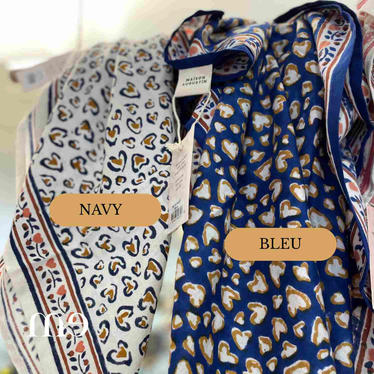 Foulard Léo Navy Maison Augustin